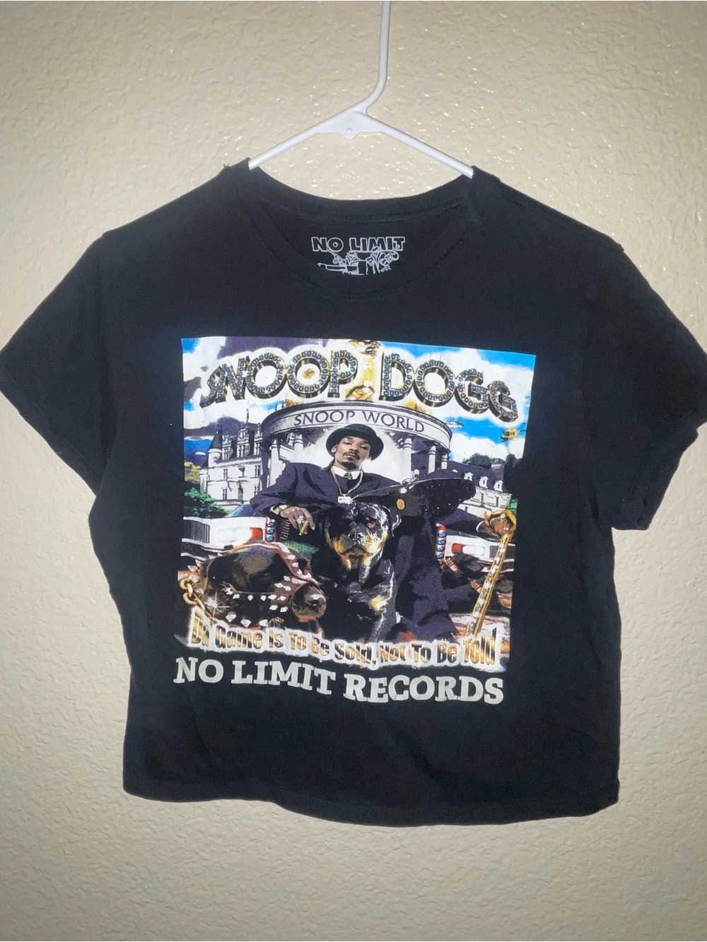 Snoop Dogg Black Graphic Dog T-Shirt womens Large